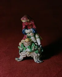 Bow porcelain figure of Winter, c.1760-63